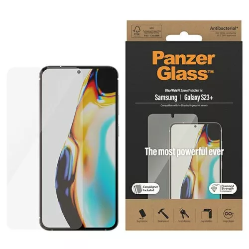 PanzerGlass Ultra-Wide Fit Sam S23 Plus képernyővédelem 7316 z aplikátorem