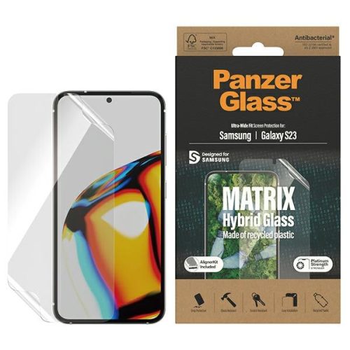 PanzerGlass kijelzővédő flexibilis fólia Matrix Ultra-Wide Fit Samsung Galaxy S23