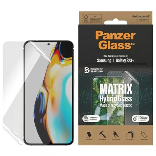 PanzerGlass kijelzővédő flexibilis fólia Matrix Ultra-Wide Fit Samsung Galaxy S23 Plus