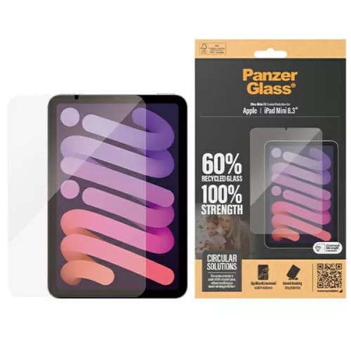 PanzerGlass kijelzővédő üvegfólia Ultra-Wide Fit Apple iPad Mini 2024 8,3"
