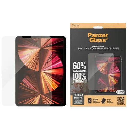 PanzerGlass kijelzővédő üvegfólia Ultra-Wide Fit Apple iPad Pro 11" 2018-2022/Air 109" 2020-2022 antibakteriális