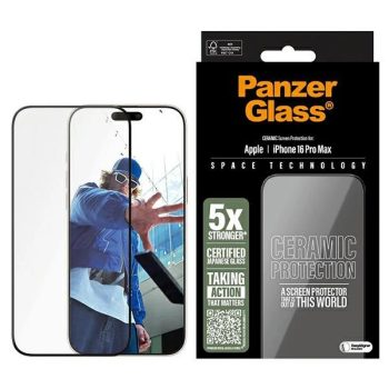   PanzerGlass Ceramic Screen Protector iPhone 16 Pro Max 6.9" Ultra-Wide Fit 2856