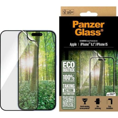 PanzerGlass MATRIX Screen Protector iPhone 16 6.1" Ultra-Wide Fit 2869 edzett üvegfólia