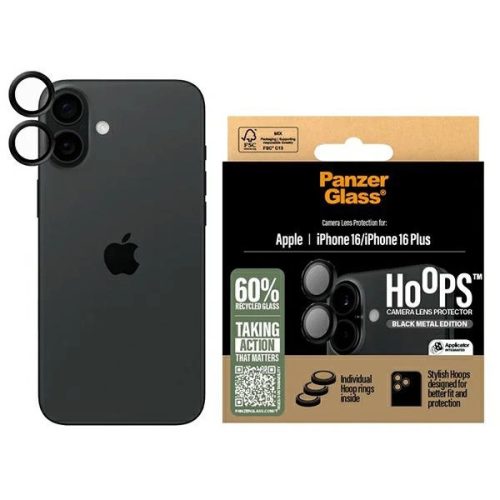 PanzerGlass Hoops Lens Protector iPhone 16 6.1" / 16 Plus 6.7" 1283 kameravédő