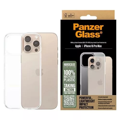PanzerGlass HardCase iPhone 16 Pro Max 6.9" tok, átlátszó 1290