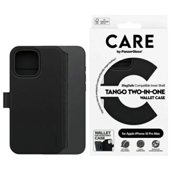   CARE by PanzerGlass Feature Tango 2in1, Wallet iPhone 16 Pro Max 6.9" MagSafe tok, fekete 1332