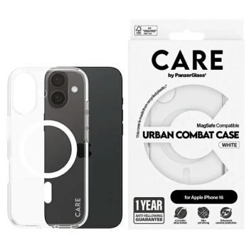   CARE by PanzerGlass Flagship Case iPhone 16 6.1" MagSafe tok, fehér 1337