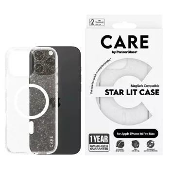   CARE by PanzerGlass Flagship Star Lit Case iPhone 16 Pro Max 6.9" MagSafe tok, fehér 1344