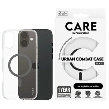   CARE by PanzerGlass Flagship Case iPhone 16 Plus 6.7" MagSafe tok, fekete 1347