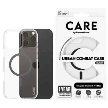   CARE by PanzerGlass Flagship Case iPhone 16 Pro Max 6.9" MagSafe tok, fekete 1348