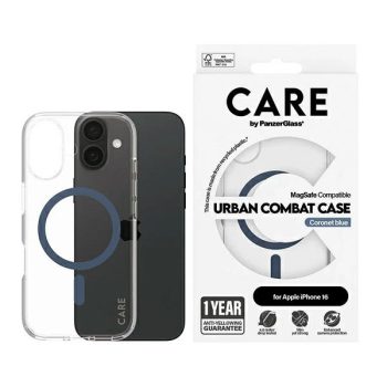   CARE by PanzerGlass Flagship Case iPhone 16 6.1" MagSafe tok, kék 1365