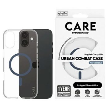   CARE by PanzerGlass Flagship Case iPhone 16 Plus 6.7" MagSafe tok, kék 1367
