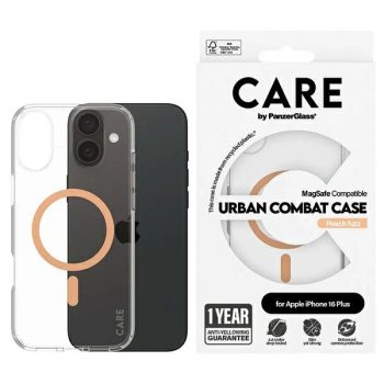   CARE by PanzerGlass Flagship Case iPhone 16 Plus 6,7" MagSafe tok, barackszín 1375