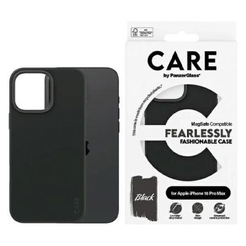   CARE by PanzerGlass Fashion Case iPhone 16 Pro Max 6.9" MagSafe tok, fekete 1380