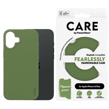   CARE by PanzerGlass Fashion Case iPhone 16 Plus 6.7" MagSafe tok, zöld 1387