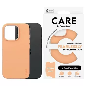   CARE by PanzerGlass Fashion Case iPhone 16 Pro 6.3" MagSafe tok, barackszín 1390