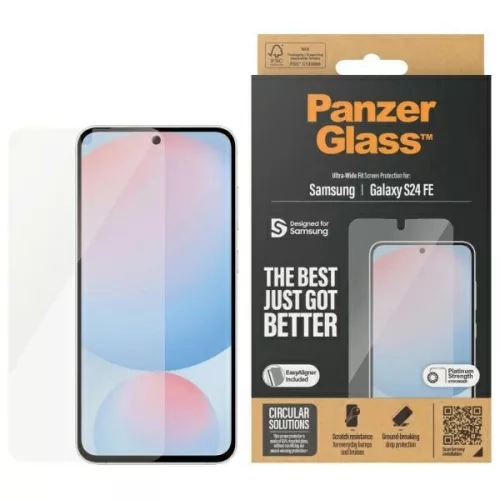 PanzerGlass Ultra-Wide Fit Screen Protection Tempered Glass Samsung Galaxy S24 FE edzett üvegfólia