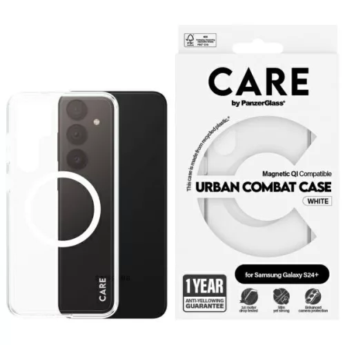 CARE by PanzerGlass Flagship QI Case Samsung Galaxy S24 Plus tok, átlátszó 1154
