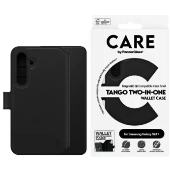  CARE by PanzerGlass Feature Tango 2in1 Wallet Samsung Galaxy S24 Plus tok, fekete 1164