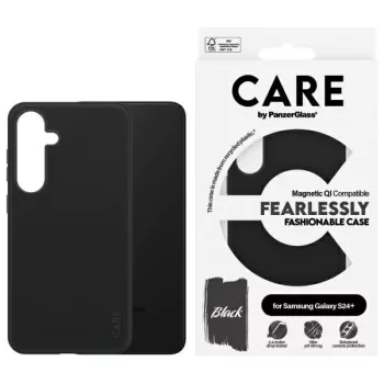   CARE by PanzerGlass Fashion QI Case Samsung Galaxy S24 Plus tok, fekete 1167