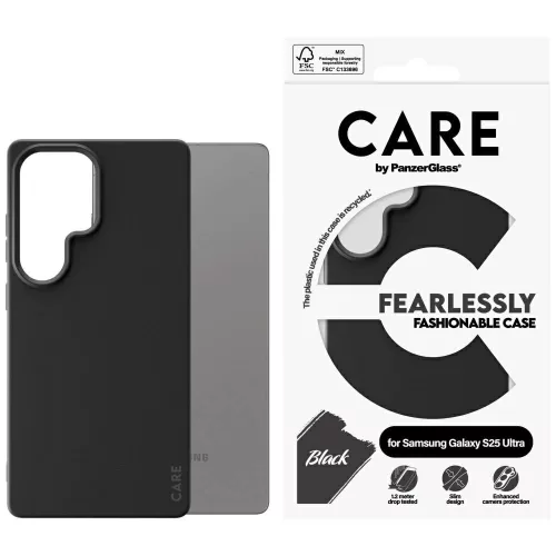 CARE by PanzerGlass Fashion Samsung Galaxy S25 Ultra tok, fekete