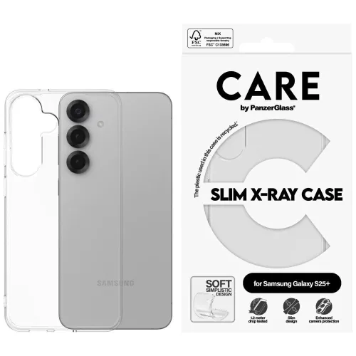 CARE by PanzerGlass Fashion X-Ray Samsung Galaxy S25 Plus tok, átlátszó