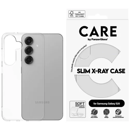 CARE by PanzerGlass Fashion X-Ray Samsung Galaxy S25 tok, átlátszó