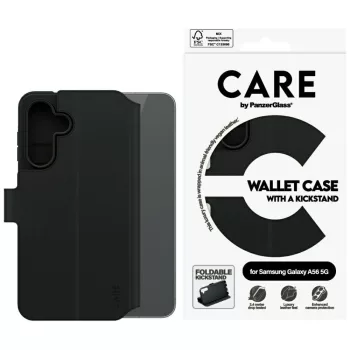   CARE by PanzerGlass Feature Wallet Kickstand Samsung Galaxy A56 5G tok, fekete