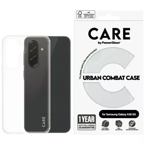CARE by PanzerGlass Flagship Urban Combat Samsung Galaxy A36 5G tok, átlátszó