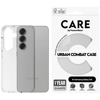   CARE by PanzerGlass Flagship Urban Combat Samsung Galaxy S25 tok, átlátszó