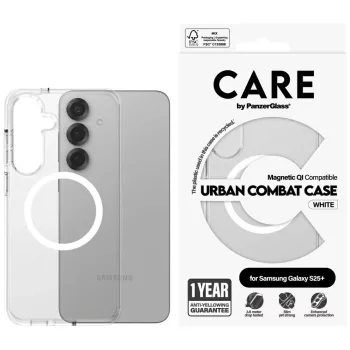   CARE by PanzerGlass Flagship Urban Combat QI Samsung Galaxy S25 Plus tok, átlátszó