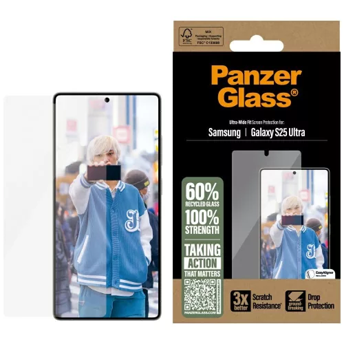 PanzerGlass Ultra-Wide Fit Samsung Galaxy S25 Ultra edzett üvegfólia