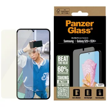   PanzerGlass All-in-One Ultra-Wide Fit Samsung Galaxy S25 Plus edzett üvegfólia
