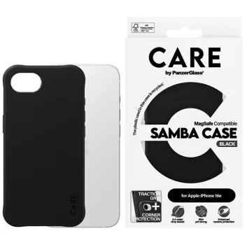 CARE by PanzerGlass Fashion MagSafe iPhone 16e tok, fekete