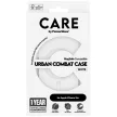 CARE by PanzerGlass Flagship Urban Combat tok, fehér MagSafe iPhone 16e tok, átlátszó