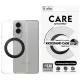 CARE by PanzerGlass Feature tok, fekete Kickstand & QI Case Samsung Galaxy S25 Edge tok, átlátszó