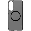 CARE by PanzerGlass Flagship Urban Combat tok, fekete QI Case Samsung Galaxy S25 Edge tok, átlátszó-matt