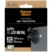 PanzerGlass Hoops Tempered Glass Lens Screen Protector iPhone 17 / 16 / 16 Plus kameravédő, fekete