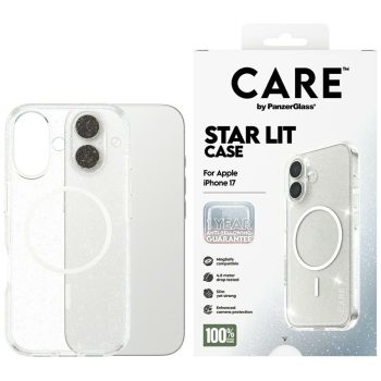   CARE by PanzerGlass Flagship Urban Explorer w. tok, fehér MagSafe case iPhone 17 Star Lit tok, átlátszó