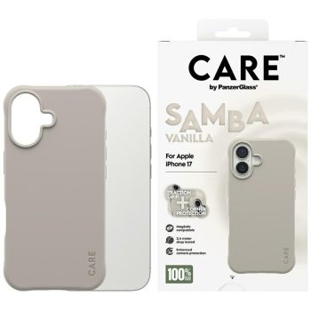   CARE by PanzerGlass Ftok, szürkeionable Samba MagSafe iPhone 17 tok, vanília