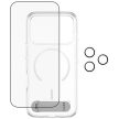 CARE by PanzerGlass Feature Kick 3in1 Case + Glass + Lens Protection Kit iPhone 17 Pro, átlátszó