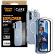 CARE by PanzerGlass Flagship Explorer 3in1 Case + Glass + Lens Protection Kit iPhone 17, átlátszó
