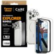 CARE by PanzerGlass Flagship Explorer 3in1 Case + Glass + Lens Protection Kit iPhone 17 Pro Max, átlátszó