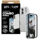 CARE by PanzerGlass Ftok, szürkeionable Combo 3in1 Case + Glass + Lens iPhone 17 tok, átlátszó