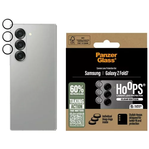 PanzerGlass Hoops Tempered glass lens protector Samsung Galaxy Z Fold7 kameravédő
