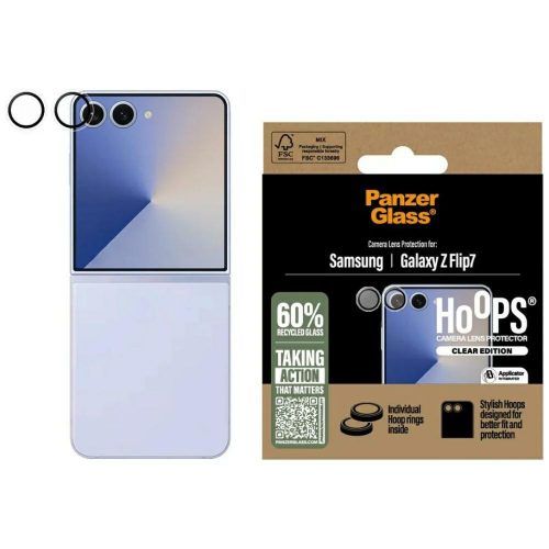 PanzerGlass Hoops Tempered Glass Lens Cover Samsung Galaxy Z Flip7 kameravédő