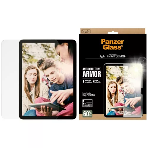 PanzerGlass Ultra-Wide Fit Reflective Armor edzett üvegfólia iPad Air 11" 2025 (7th Gen.) / iPad Air 11" 2024 (6th Gen.)