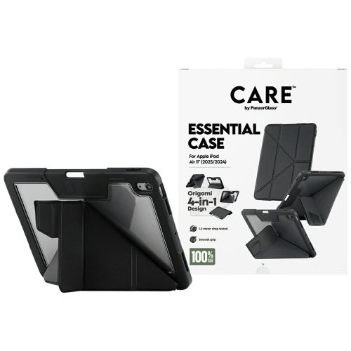 Care by PanzerGlass Y fold case iPad Air 11" 2025 (7th gen.) / iPad Air 11" 2024 (6th gen.) tok, fekete