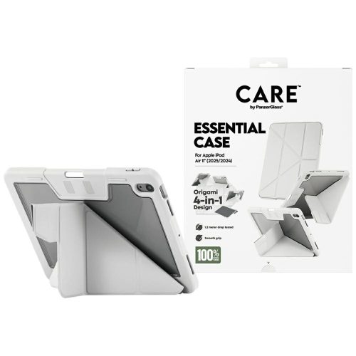Care by PanzerGlass Y fold case iPad Air 11" 2025 (7th generation) / iPad Air 11" 2024 (6th generation) tok, szürke