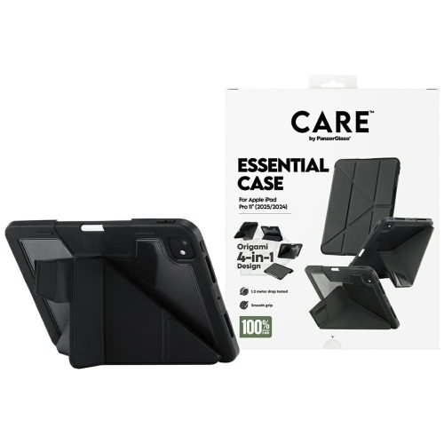 Care by PanzerGlass Y fold case iPad Pro 11" 2025 / 2024 tok, fekete